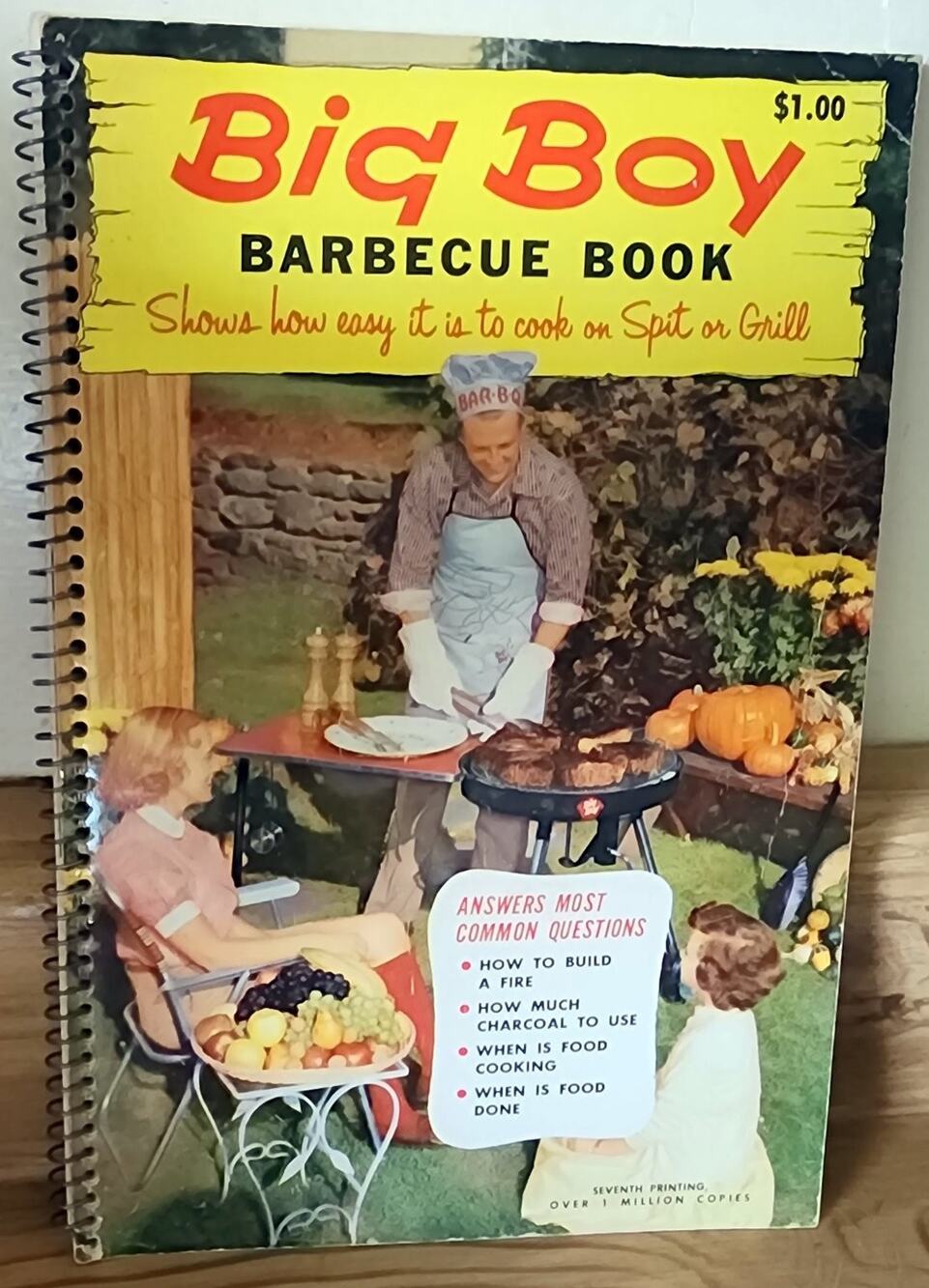 Big Boy Barbecue Book TESTED RECIPE INSTITUTE 1960 Seventh Printing Cookbook